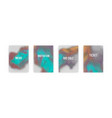 set of cover templates vector image