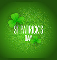 shamrock background for st patricks day vector image