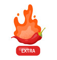 taste scale extra indicator vector image