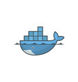 astana kazakhstan -20 july 2020 docker icon vector image vector image