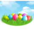 magic eggs outdoor composition vector image vector image