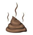 Pile of poo emoji shit icon smiling face Vector Image