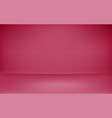red photo studio background design empty podium vector image vector image