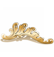 royal golden element vector image