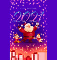 bull xmas vector image vector image
