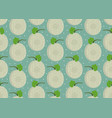 melon whole seamless pattern on green background vector image vector image