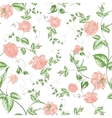 seamless texture of beautiful roses for textiles vector image