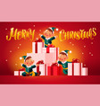 bull xmas vector image vector image
