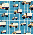 cute truck car seamless pattern kids hand drawn vector image vector image