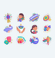 diwali hindu festival cute stickers set in flat vector image