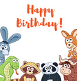 cartoon birthday card vector image