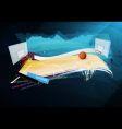 grunge basketball design vector image vector image