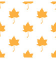 maple leaves seamless white orange art vector image