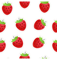 red strawberry seamless background vector image