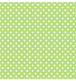 spring pattern white polka dots green background vector image vector image
