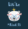 cute cartoon little animal childish print vector image