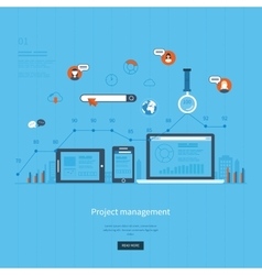 Flat design concepts for business Royalty Free Vector Image