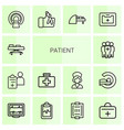 patient icons vector image vector image