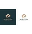 beautiful woman face logo design inspiration vector image vector image