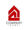 abstract realty logo - logo concept vector image vector image