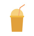 cup smoothies simple food icon in style vector image vector image