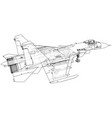 jet fighter military aircraft vector image