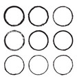 set round a painted frame 4 vector image vector image