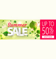 summer sale banner design for your business vector image