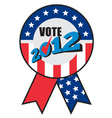 american election ribbon ballot vector image