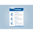 brochure design template vector image vector image