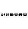 set group of people vector image