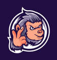 smart monkey vector image vector image