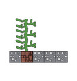 videogame pixelated retro art cartoon vector image