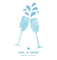 abstract swirls toasting wine glasses silhouettes vector image