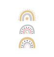 image of boho style cute rainbows vector image vector image