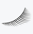 logo of eyelashes stylized hair abstract lines vector image vector image