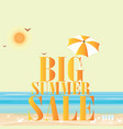 hot summer sale template banner vector image