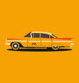retro car taxi vector image vector image