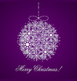 this is a background with christmas ball vector image