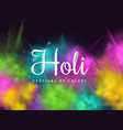 color powder splash festival frame poster vector image