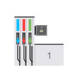 fuel pump station vector image