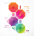 geometric colorful modern design vector image vector image