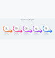 modern infographic template vector image