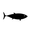 tuna icon for restaurant menu vector image vector image