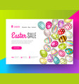 easter sale banner vector image