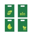 ecology organic icon set vector image vector image