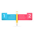 education infographics with pencil vector image