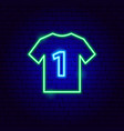 sport t-shirt neon sign vector image vector image