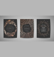 luxury wedding save the date invitation cards vector image vector image