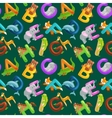 seamless pattern animals alphabet for kids abc vector image